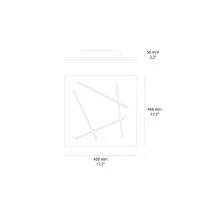 Vivida FLAT Ultra-flat LED Wall and Ceiling Square Lamp with
