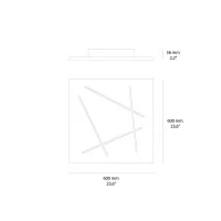 Vivida FLAT Ultra-flat LED Wall and Ceiling Square Lamp with