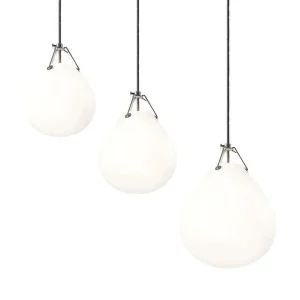 Louis Poulsen Moser Lampada da Sospensione in Vetro Bianco By