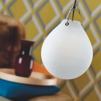 Louis Poulsen Moser Lampada da Sospensione in Vetro Bianco By