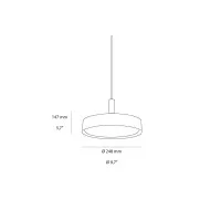 Louis Poulsen LP Slim Round 250 Lampada da Sospensione