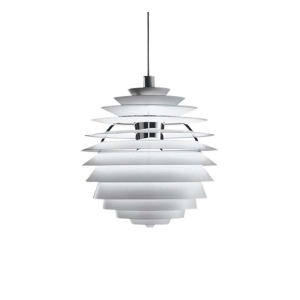 Louis Poulsen PH Louvre White Suspension Lamp In Aluminum And