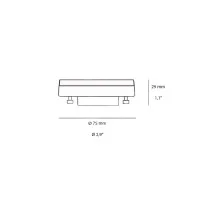 Ideal Lux LED Slim Bulb GX53 9.5W with Satin Screen high
