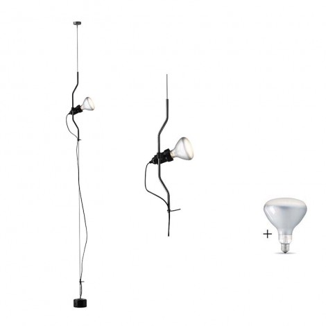 Flos Parentesi Suspension Pendant Lamp Dimmable Black LED LAMP