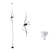 Flos Parentesi Lampada Sospensione Nero LAMPADINA LED INCLUSA Flos Parentesi Lampada Sospensione Nero LAMPADINA LED INCLUSA