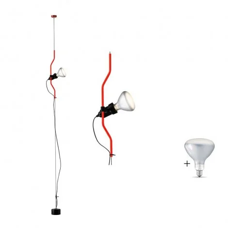 Flos Parentesi Pendant Suspension Red LED LAMP INCLUDED