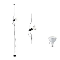 Flos Parentesi Dimmerabile Lampada Sospensione Nickel LAMPADINA Flos Parentesi Dimmerabile Lampada Sospensione Nickel LAMPADINA