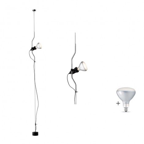 Flos Parentesi Dimmer Suspension Pendant Lamp Nickel LED LAMP