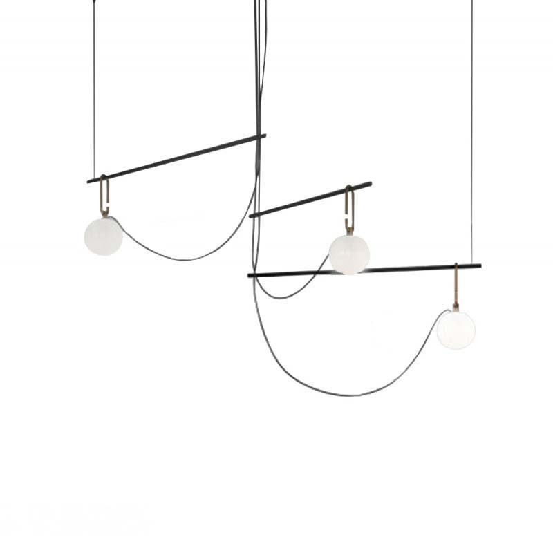 Artemide nh S3 14 multiple suspension lamp by Neri & Hu
