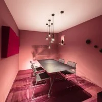 Artemide Stablight "A" Dimmable LED Suspension Lamp in Blown