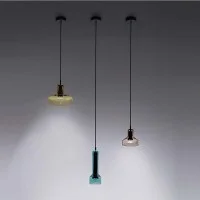 Artemide Stablight "A" Dimmable LED Suspension Lamp in Blown