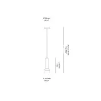 Artemide Stablight "B" Dimmable LED Suspension Lamp in Blown