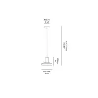 Artemide Stablight "C" Dimmable LED Suspension Lamp in Blown
