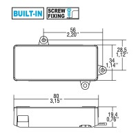 TCI Alimentatore LED 100-240V DC AR 12W 550mA In Corrente