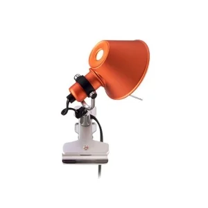 Artemide Tolomeo Micro Pinza Arancione Lampada da Tavolo Parete