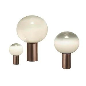 Artemide Laguna Satin Bronze Table Lamp Blown Glass By Matteo