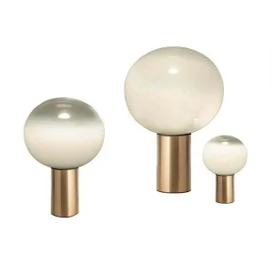 Artemide Laguna Lampada da Tavolo Ottone Satinato In Vetro