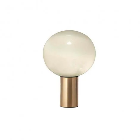 Artemide Laguna Satin Brass Table Lamp Blown Glass By Matteo