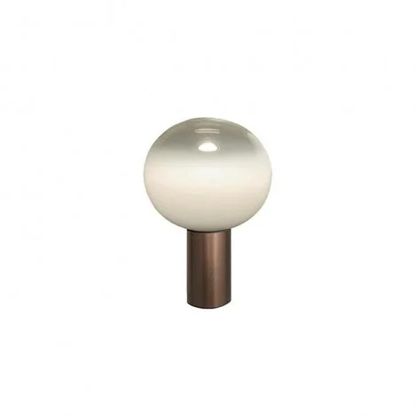 Artemide Laguna Satin Bronze Table Lamp Blown Glass By Matteo