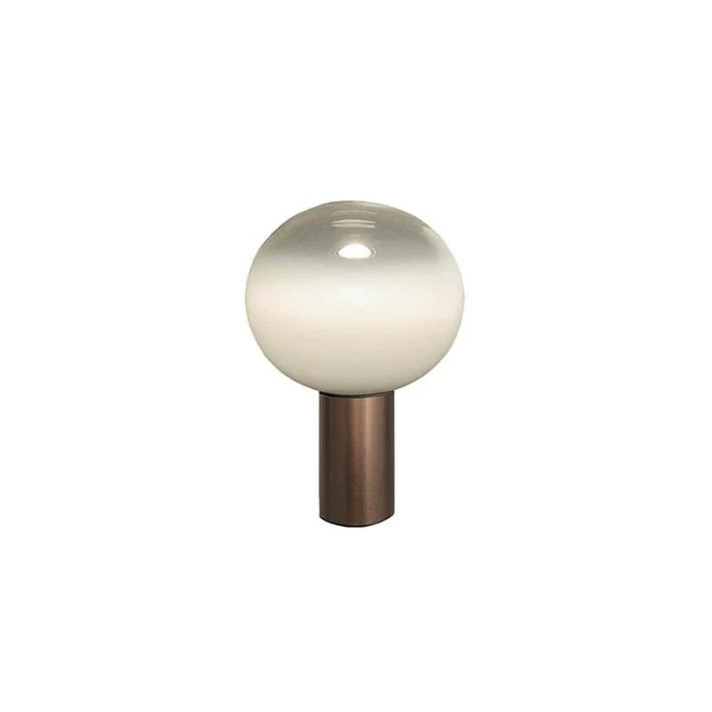 Artemide Laguna Satin Bronze Table Lamp Blown Glass By Matteo