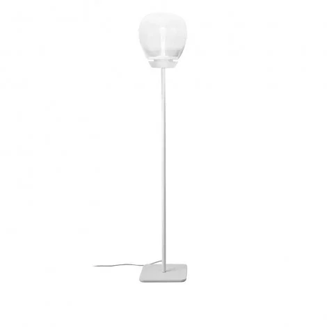 Artemide Empatia Floor Lamp LED 20W in White Blown Glass By