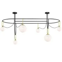 Artemide nh S5 Elliptic Multiple Pendant Lamp LED Dimmable In