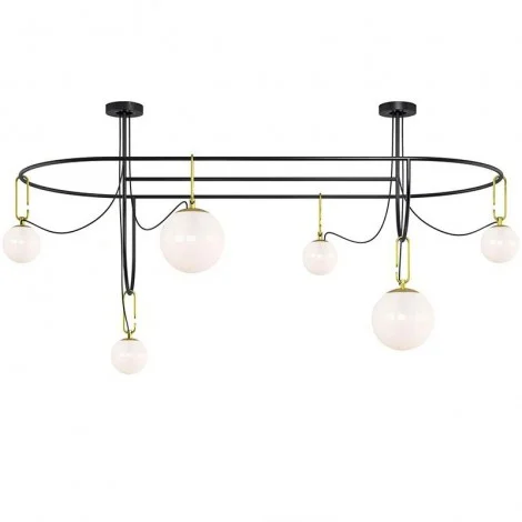 Artemide nh S5 Elliptic Multiple Pendant Lamp LED Dimmable In