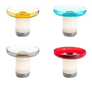 Artemide Bontà Dimmable LED Table Lamp With Glass Plate By