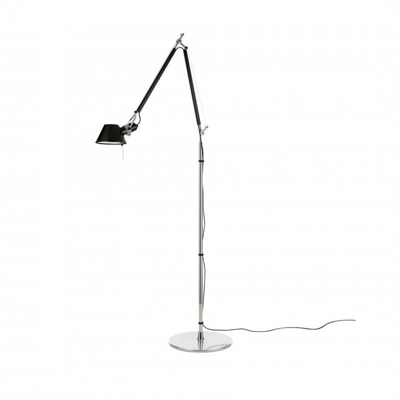 Artemide Tolomeo Floor Nero Lampada da Terra Orientabile per Artemide Tolomeo Floor Nero Lampada da Terra Orientabile per