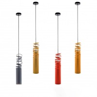 Artemide Decomposè Light Suspension Cylindrical Lamp with