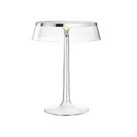 Flos Bon Jour LED Lampada da Tavolo Top Cromo Corona Trasparente