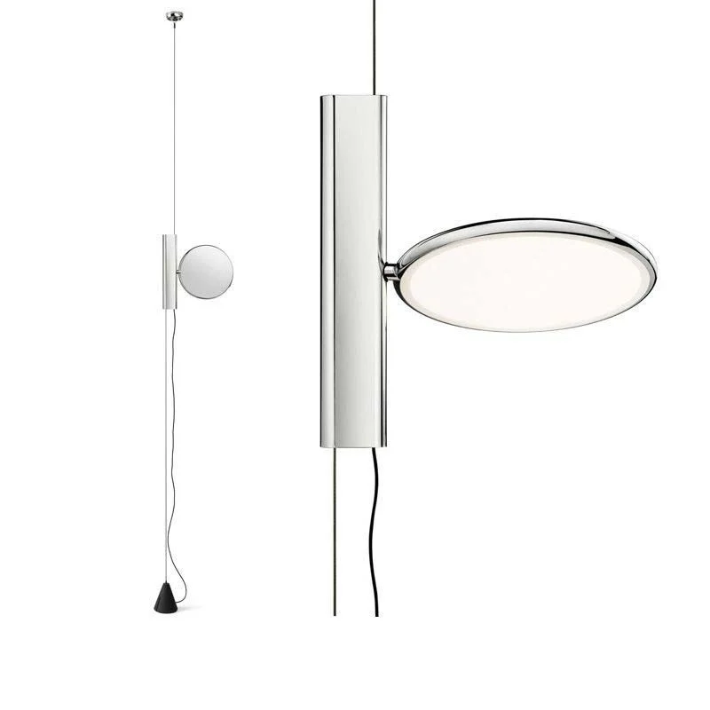 Flos OK Suspension Pendant Lamp Chrome by Konstantin Grcic Flos OK Suspension Pendant Lamp Chrome by Konstantin Grcic
