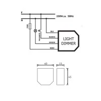 Daylight Italia Universal Dimmer 4-400W 230V LED CFL