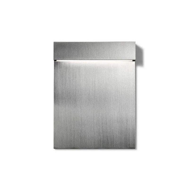 Flos Real Matter LED Recessed Wall Lamp 3W Brushed Steel Flos Real Matter LED Recessed Wall Lamp 3W Brushed Steel