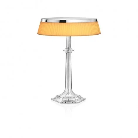 Flos Bon Jour Versailles LED Lampada da Tavolo Cromo Tessuto