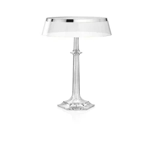Flos Bon Jour Versailles LED Lampada da Tavolo Cromo Trasparente
