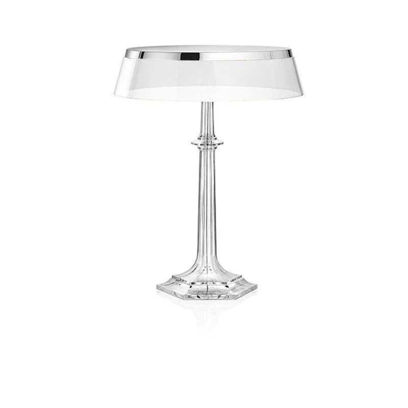 Flos Bon Jour Versailles LED Lampada da Tavolo Cromo Trasparente Flos Bon Jour Versailles LED Lampada da Tavolo Cromo Trasparente