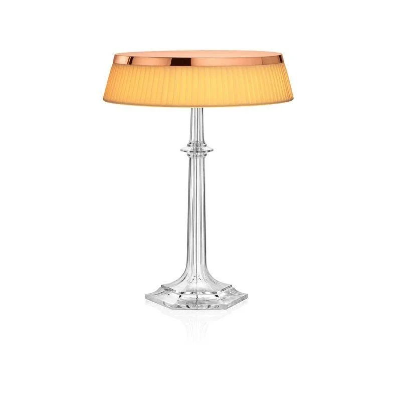 Flos Bon Jour Versailles LED Lampada da Tavolo Rame Tessuto Flos Bon Jour Versailles LED Lampada da Tavolo Rame Tessuto