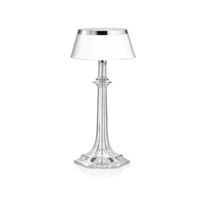 Flos Bon Jour Versailles Small LED Table Lamp Chrome Transparent