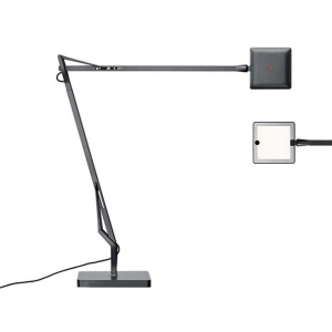 Flos Kelvin EDGE Base LED Table Lamp Titanium Dimmable