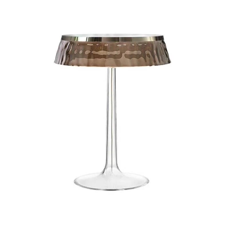 Flos Bon Jour LED Lampada da Tavolo Top Cromo Corona Fumè Flos Bon Jour LED Lampada da Tavolo Top Cromo Corona Fumè
