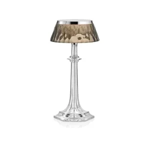Flos Bon Jour Versailles Small LED Lampada da Tavolo Cromo Fumeè