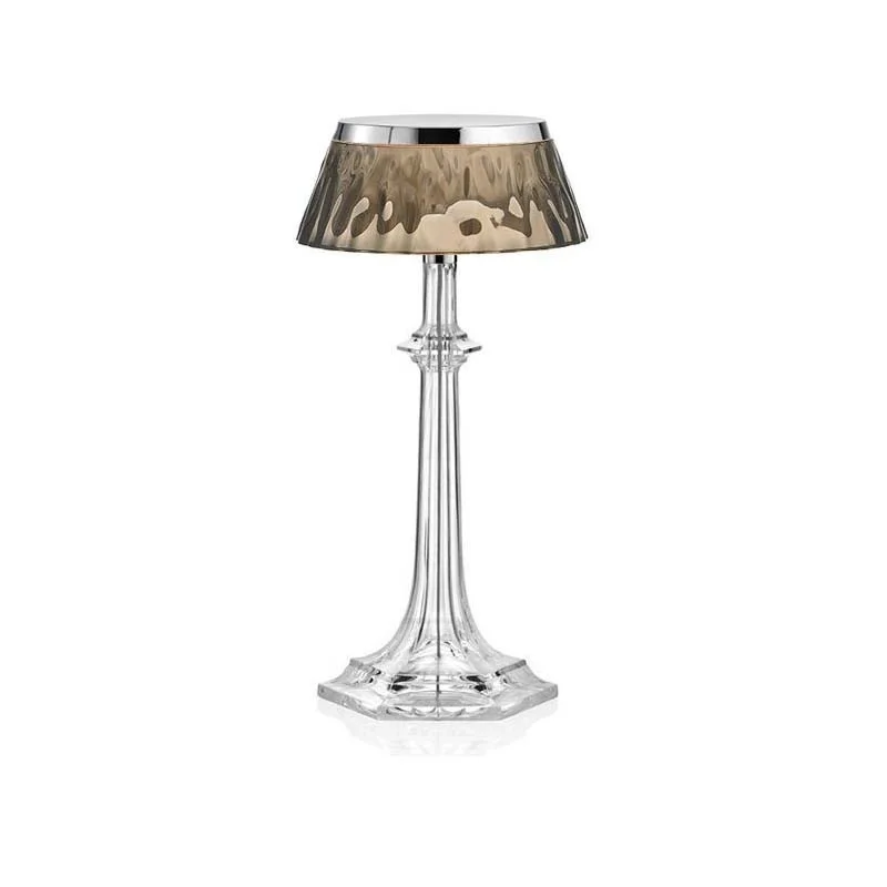 Flos Bon Jour Versailles Small LED Lampada da Tavolo Cromo Fumeè Flos Bon Jour Versailles Small LED Lampada da Tavolo Cromo Fumeè