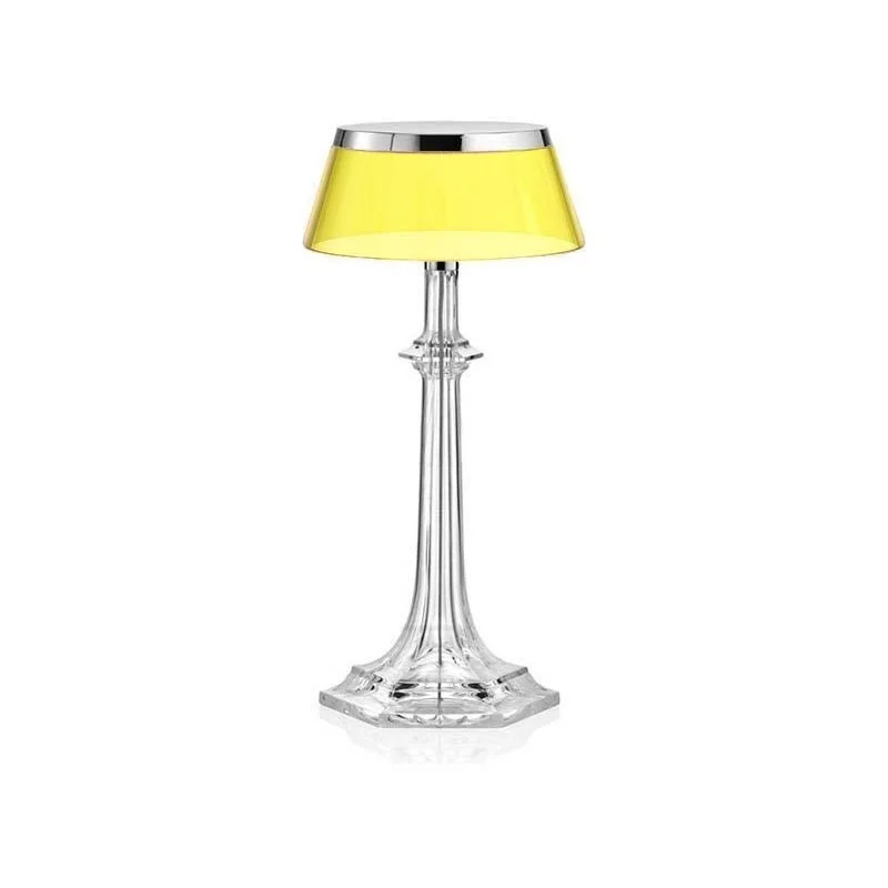 Flos Bon Jour Versailles Small LED Table Lamp Chrome Yellow Flos Bon Jour Versailles Small LED Table Lamp Chrome Yellow