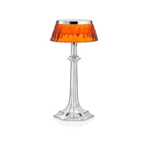 Flos Bon Jour Versailles Small LED Lampada da Tavolo Cromo Ambra