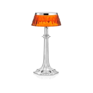 Flos Bon Jour Versailles Small LED Table Lamp Chrome Amber