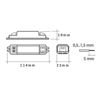 QLT Power supply Slim Power Evo 8,4W 24V max 500mA LED Driver