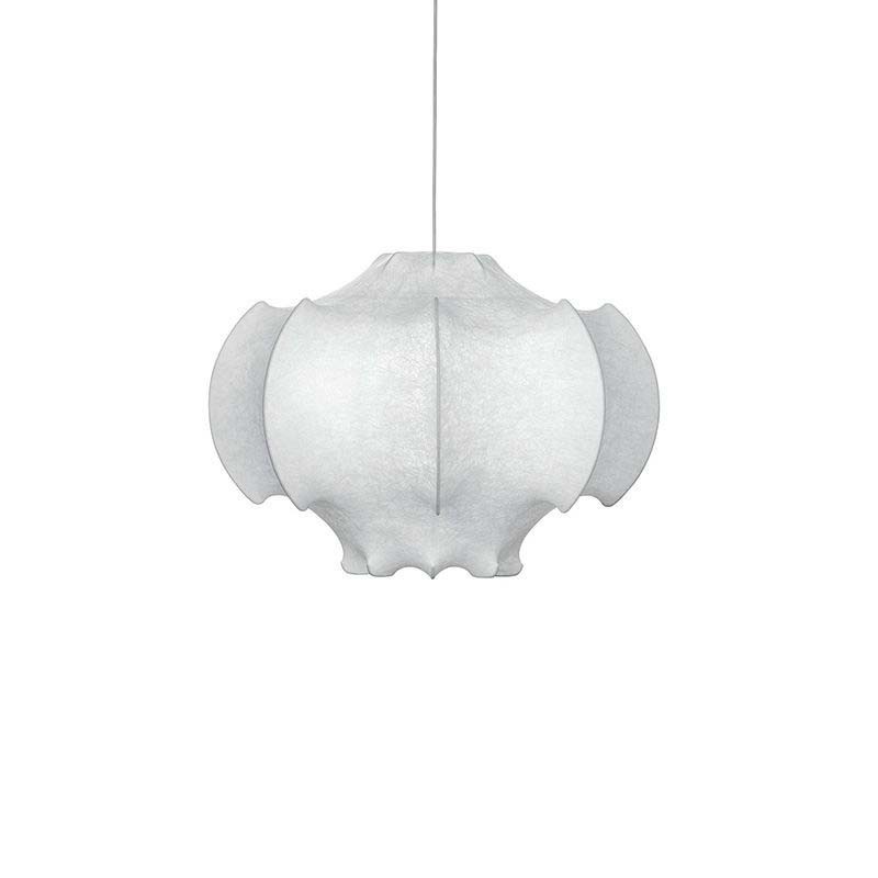 Flos Viscontea White Suspension Lamp Chandelier in Cocoon resin