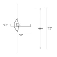 Martinelli Luce SUJU Lampada LED Regolabile da Sospensione a