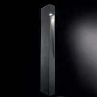 Ideal Lux Mercurio PT1 Anthracite Floor Bollard in Aluminum for